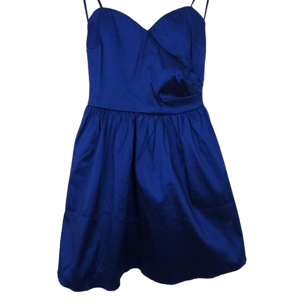 New Windsor Cocktail Party Mini Dress Blue Small, Shimmer, Pockets, So Cute!